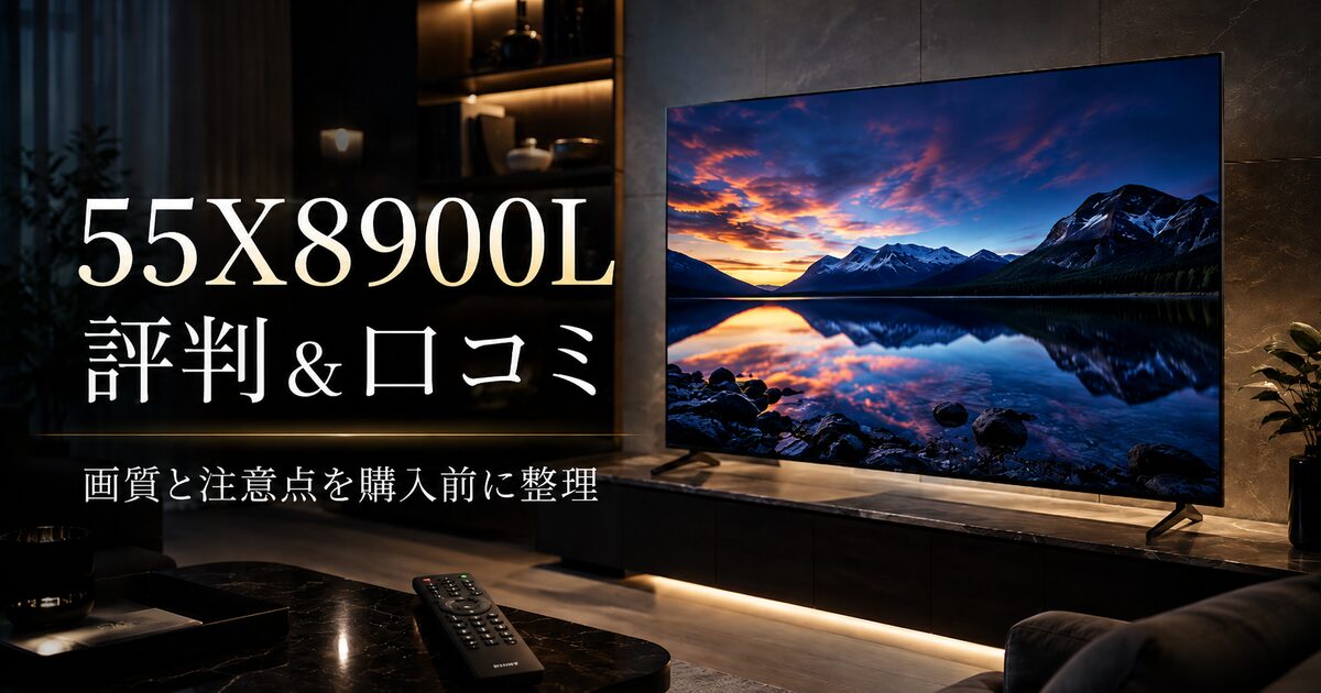 55X8900Lの評判＆口コミ｜レビューで見えた画質と注意点を購入前に整理！