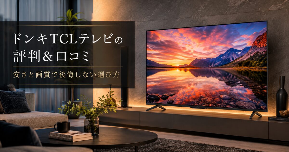 ドンキTCLテレビの評判＆口コミ｜安さと画質の満足度から後悔しない選び方まで！
