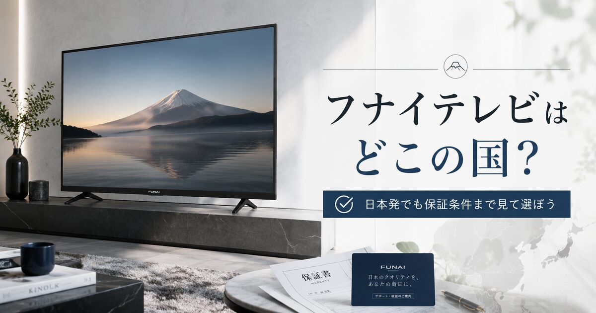 フナイテレビはどこの国か判断するポイント8つ｜日本発でも保証条件まで見て選ぼう！