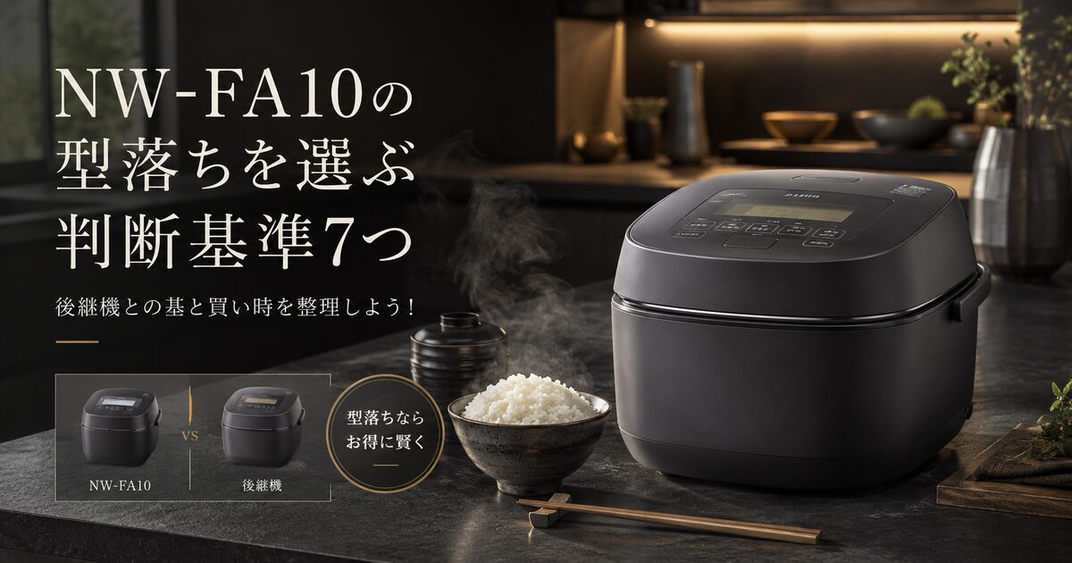 NW-FA10の型落ちを選ぶ判断基準7つ｜後継機との差と買い時を整理しよう！